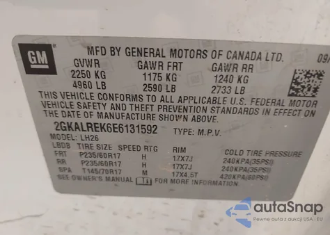 2014 GMC Terrain Sle-2 from USA, damaged, VIN 2GKALREK6E6131592